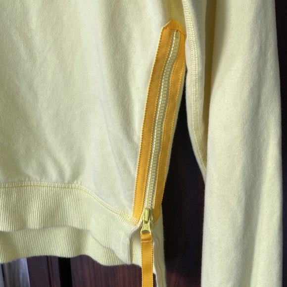 Vintage yellow lululemon pullover sweater with zippers - Picture 2 of 4